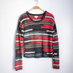 NUMPH Mixed Colors Knit Striped Sweater